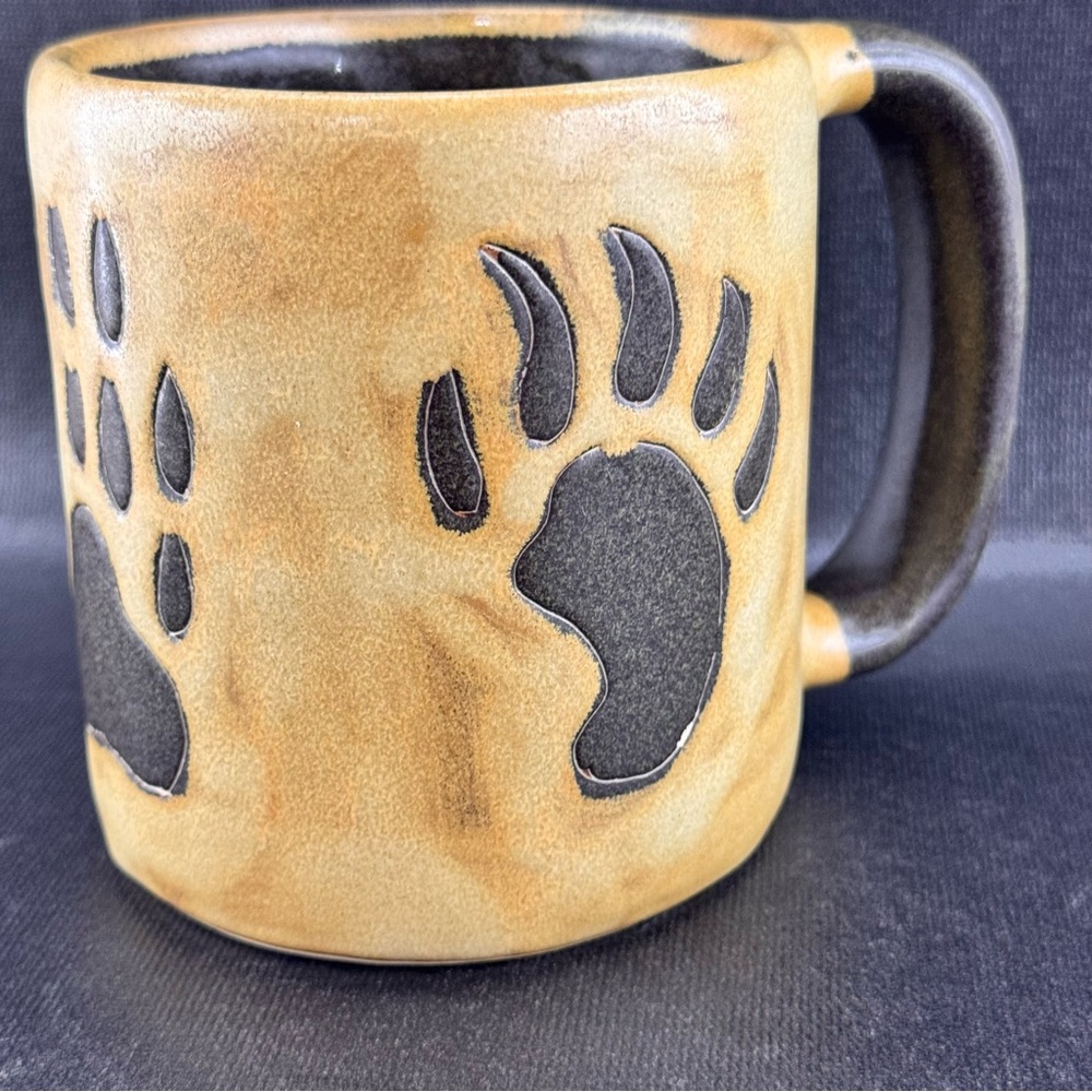 Mara Mug Bear Paw Stoneware Pottery Coffee Cup 16oz